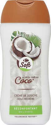Carrefour Crème de douche Lait de coco hydratante
