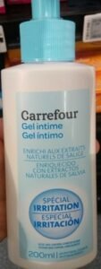 Carrefour Gel intime enrichi aux extraits naturels de sauge – Spécial irritation