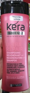 Carrefour, Kéra Science, Kéra Science Professional, Les Cosmétiques Design Paris Ultra Repair Shampooing régénérant