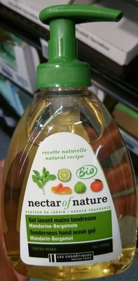 Carrefour, Les Cosmétiques Design Paris, Nectar of nature Gel lavant mains tendresse