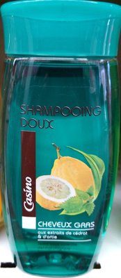 Casino Shampooing doux cheveux gras aux extraits de cédrat et d’ortie
