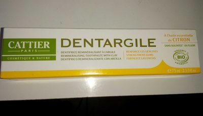 cattier Dentargile Citron – 75 ML – Cattier