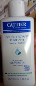 Cattier Gel nettoyant purifiant Menthe Tea tree