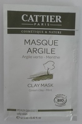 Cattier Masque Argile – Argile verte Menthe
