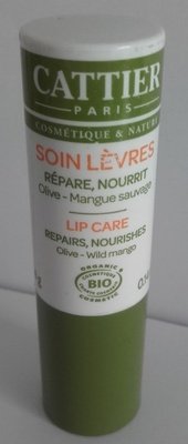 Cattier Soin lèvres Olive Mangue sauvage