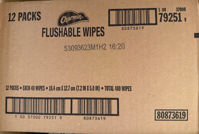 Charmin Flushable Wipes 12 Packs