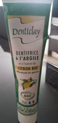 Ciel Azur Denticlay Dentifrice Argile Citron – 75 ML – Ciel D’Azur