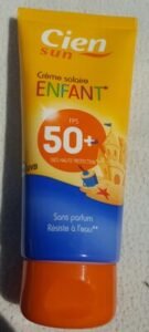 Cien, Cien Sun Crème solaire enfant FPS50+