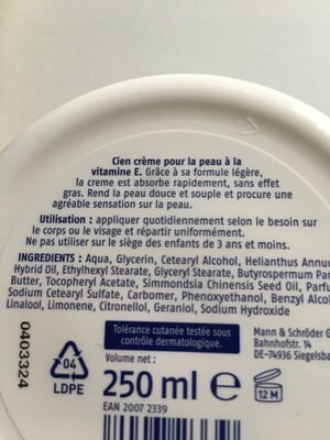 cien Crème pour la peau soft Cien