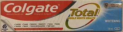 Colgate-Pamolive Colgate TotalAnticavity Flouride and Antigingivitis Whitening Toothpaste Gel