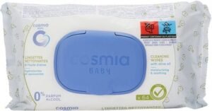 Cosmia Baby Lingettes nettoyantes à l’huile d’olive