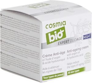 Cosmia Bio Crème anti-âge nuit bio à l’huile d’argan et acide hyaluronique