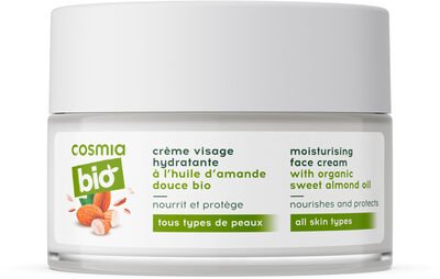 Cosmia Bio Creme visage hydratante a l’huile d’amande douce bio