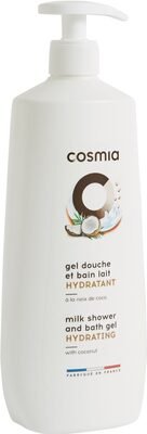 Cosmia Cosmia gel douche et bain lait hydratant a la noix de coco