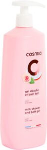 Cosmia Cosmia gel douche et bain lait hydratant a la rose – flacon avec pompe