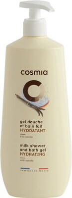 Cosmia Cosmia gel douche et bain lait hydratant a la vanille
