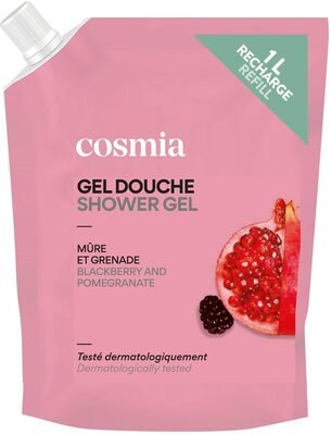 Cosmia Gel douche parfum mûre et grenade