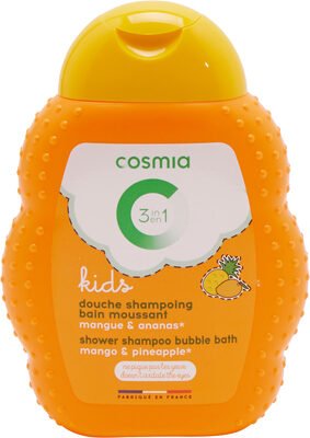 Cosmia, Kids DOUCHE SHAMPOING BAIN MOUSSANT MANGUE et ANANAS