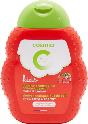 Cosmia, Kids KIDS 3 EN 1 DOUCHE SHAMPOING BAIN MOUSSANT FRAISE et CERISE
