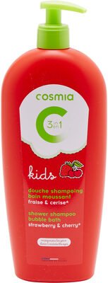 Cosmia, Kids KIDS 3 EN 1 DOUCHE SHAMPOING BAIN MOUSSANT FRAISE et CERISE