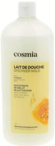 Cosmia Lait de douche aux extraits de miel et de lait d’avoine