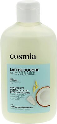 Cosmia Lait de douche aux extraits de noix de coco et de lait d’avoine