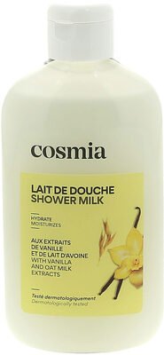 Cosmia Lait de douche aux extraits vanille et de lait d’avoine