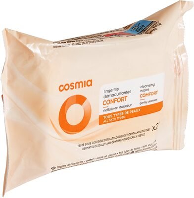 Cosmia Lingettes démaquillantes tous types de peaux