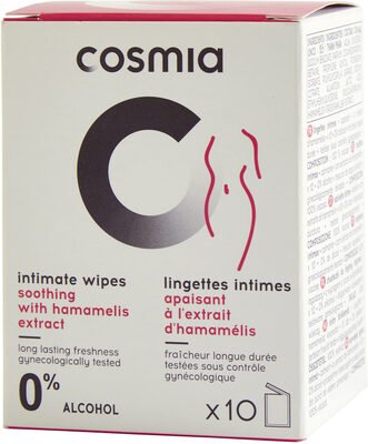 Cosmia Lingettes intimes apaisantes à l’extrait d’hamamélis