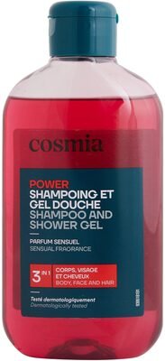 Cosmia Shampoing et gel douche power
