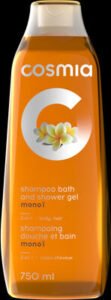 Cosmia Shampoo bath and shower gel 3 in 1 monoï