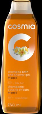 Cosmia Shampoo bath and shower gel 3 in 1 monoï