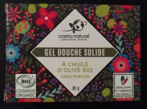 Cosmo naturel Gel douche solide a l’huile d’olive bio