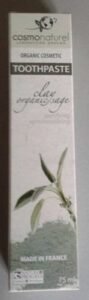 Cosmo Naturel Laboratoire Gravier Toothpaste clay organic sage