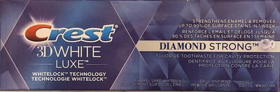 Crest, Procter & Gamble 3D White Luxe Diamond Strong Brilliant Mint Fluoride Toothpaste