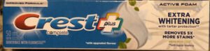 Crest, Procter & Gamble Plus Complete Extra Whitening Toothpaste