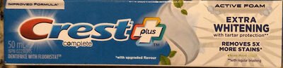 Crest, Procter & Gamble Plus Complete Extra Whitening Toothpaste