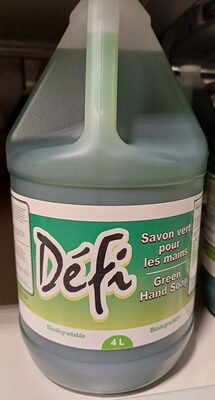 Défi savon vert pour les mains