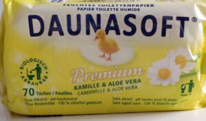 Daunasoft papier toilette humide premium camomille & aloe vera