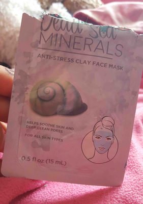 dead sea minerals anti-stress clay face mask