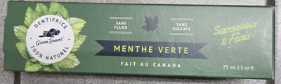 dentifrice menthe verte