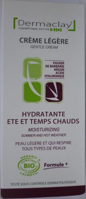 Dermaclay Crème Légère Hydratante Eté et Temps Chauds
