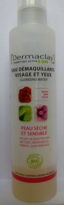 Dermaclay Eau Démaquillante bio Peaux Sèches