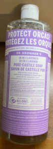 Dr Bonner’s Liquid Castile Soap / Savon, Dr. Bronner’s 18-in-1 Lavender Pure-Castile Soap