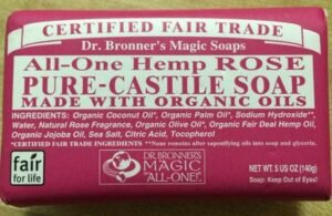 Dr. Bronner’s, Dr. Bronner’s Magic Soaps All-One Rose Pure-Castile Bar Soap