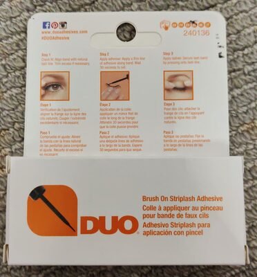 Duo Brush-on Striplash Adhesive with Vitamins – Dark