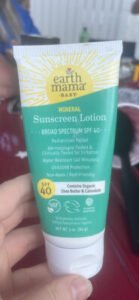 Earth Mama Mineral Sunscreen Lotion