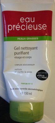 Eau précieuse, Laboratoires Omega Pharma Gel nettoyant purifiant visage et corps
