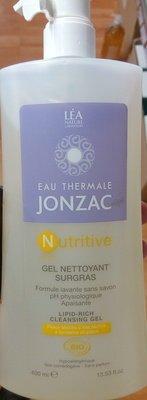 Eau thermale Jonzac, Léa Nature Nutritive Gel nettoyant surgras