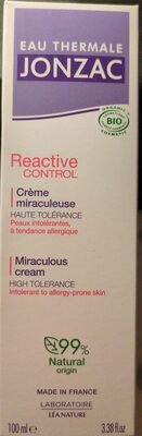 EAU THERMALE JONZAC Reactive CONTROL, Crème miraculeuse HAUTE TOLERANCE